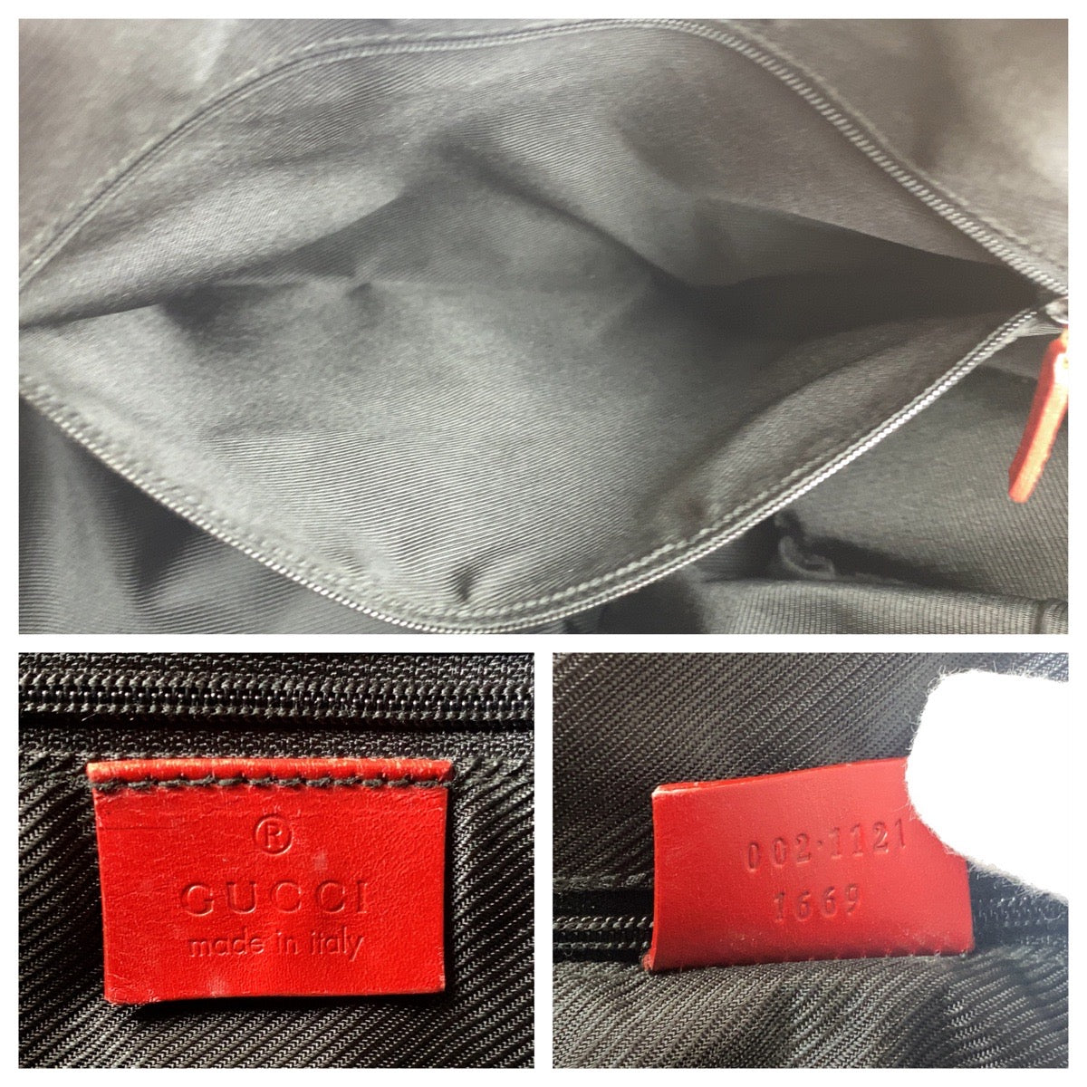 GUCCI グッチ GG柄 レッド グレー  GGキャンバス / レザー 002 1121 トートバッグ  レディース