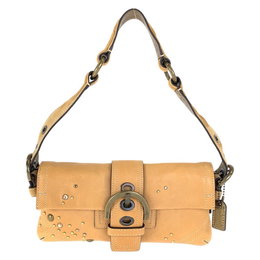 COACH コーチ ベージュ キャメル ゴールド金具 レザー C05S-8A29 ショルダーバッグ  レディース