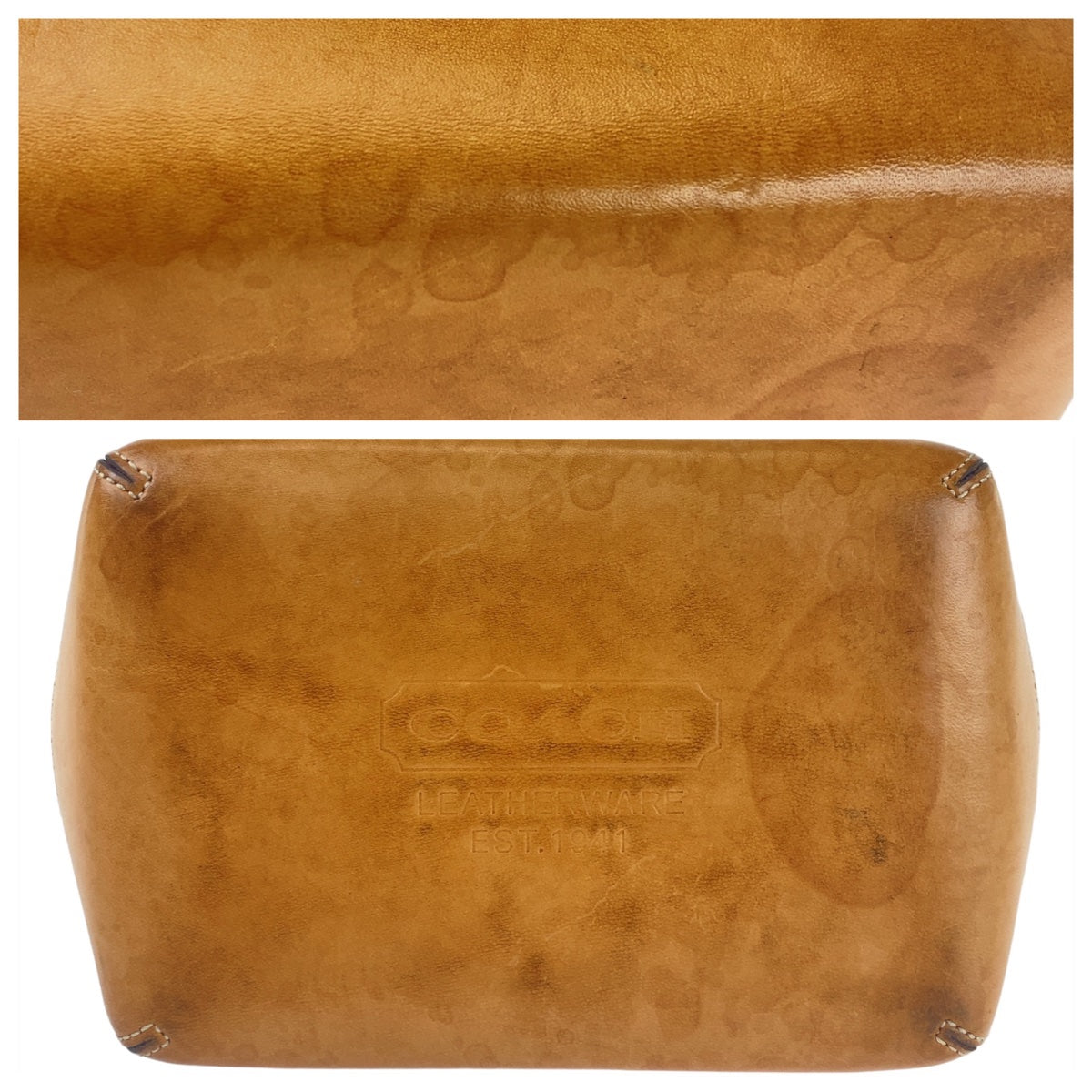 12079
 
COACH Signature Light Brown Camel Beige Gold Hardware Straw/Leather Tote Bag Shoulder Bag Handbag Women's