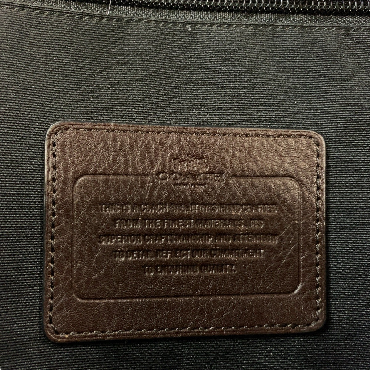 12925
COACH コーチ シグネチャー ブラウン シルバー金具 PVC / レザー リュック・デイパック バックパック  メンズ