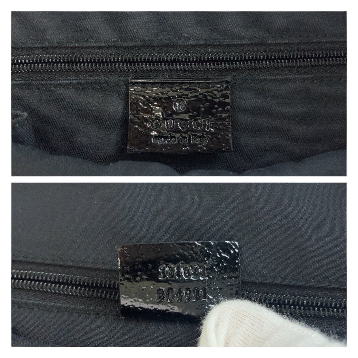 12072
GUCCI グッチ ブラック 黒 ゴールド金具 GGキャンバス / レザー 121023 トートバッグ ショルダーバッグ  レディース