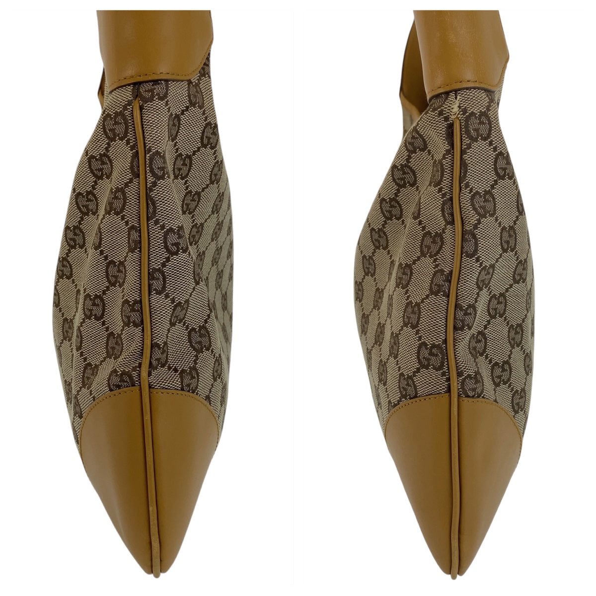 GUCCI グッチ ジャッキー シェリーライン ベージュ キャメル ゴールド金具 GGキャンバス 001.4075 ショルダーバッグ  レディース