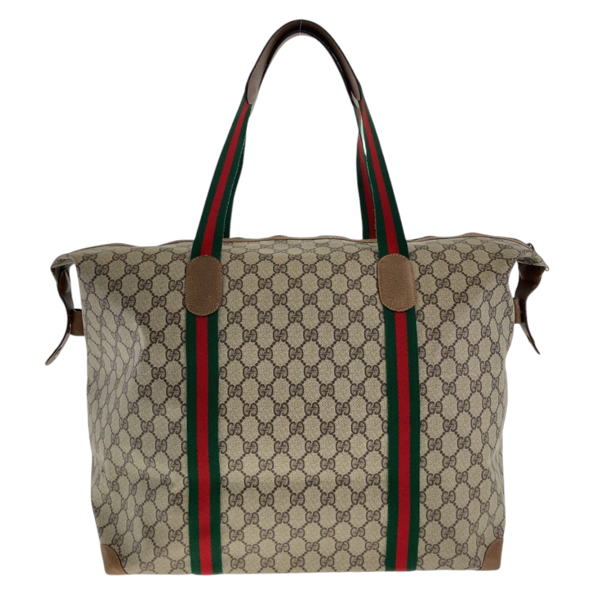 12070
GUCCI グッチ ヴィンテージ オールドグッチ シェリーライン インターロッキング ブラウン グレー GGスプリームキャンバス / レザー 89 19 012 ボストンバッグ 男女兼用  レディース