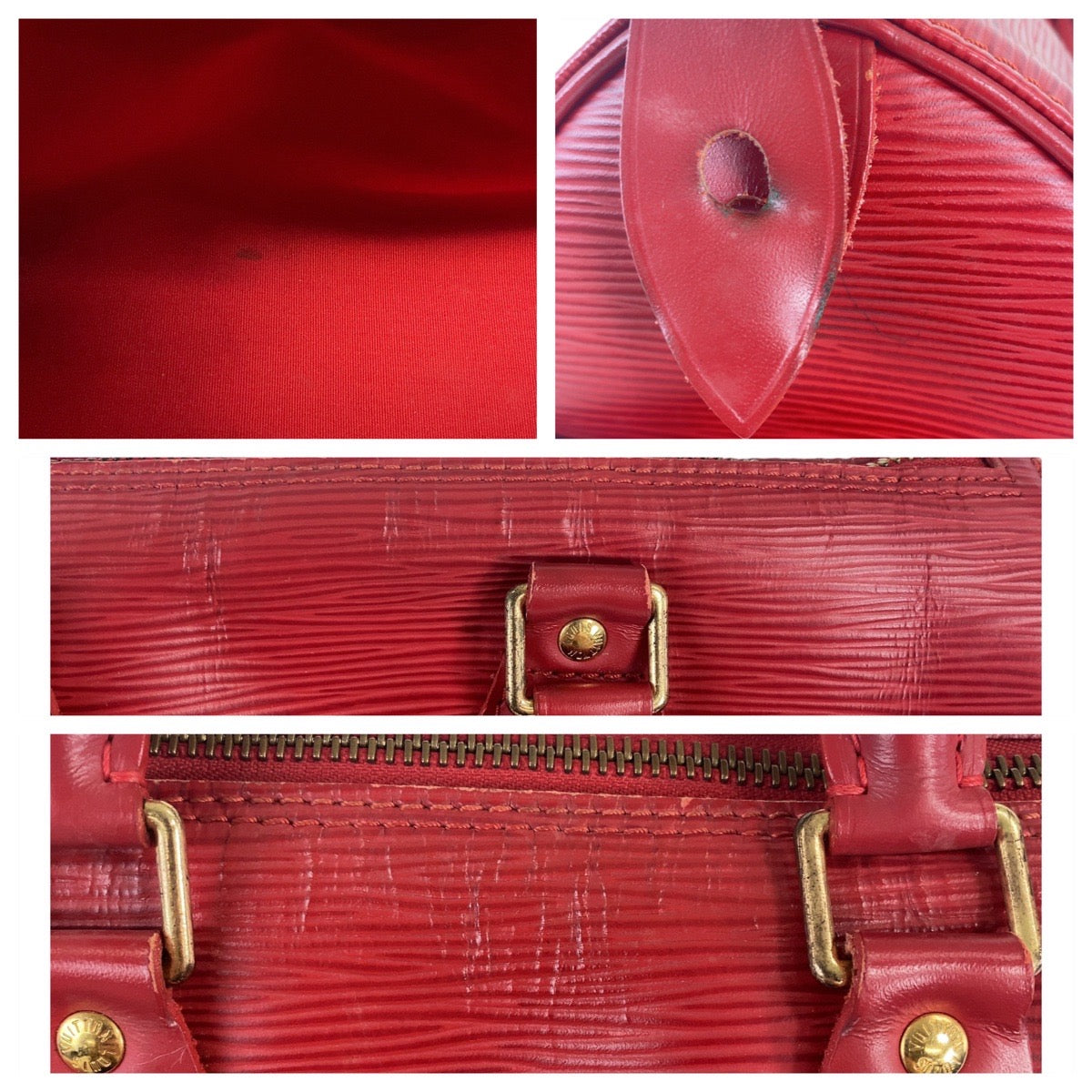 12068
LOUIS VUITTON ルイヴィトン エピ スピーディ25 カスティリアンレッド ゴールド金具 レザー M43017 ハンドバッグ ミニボストンバッグ  レディース