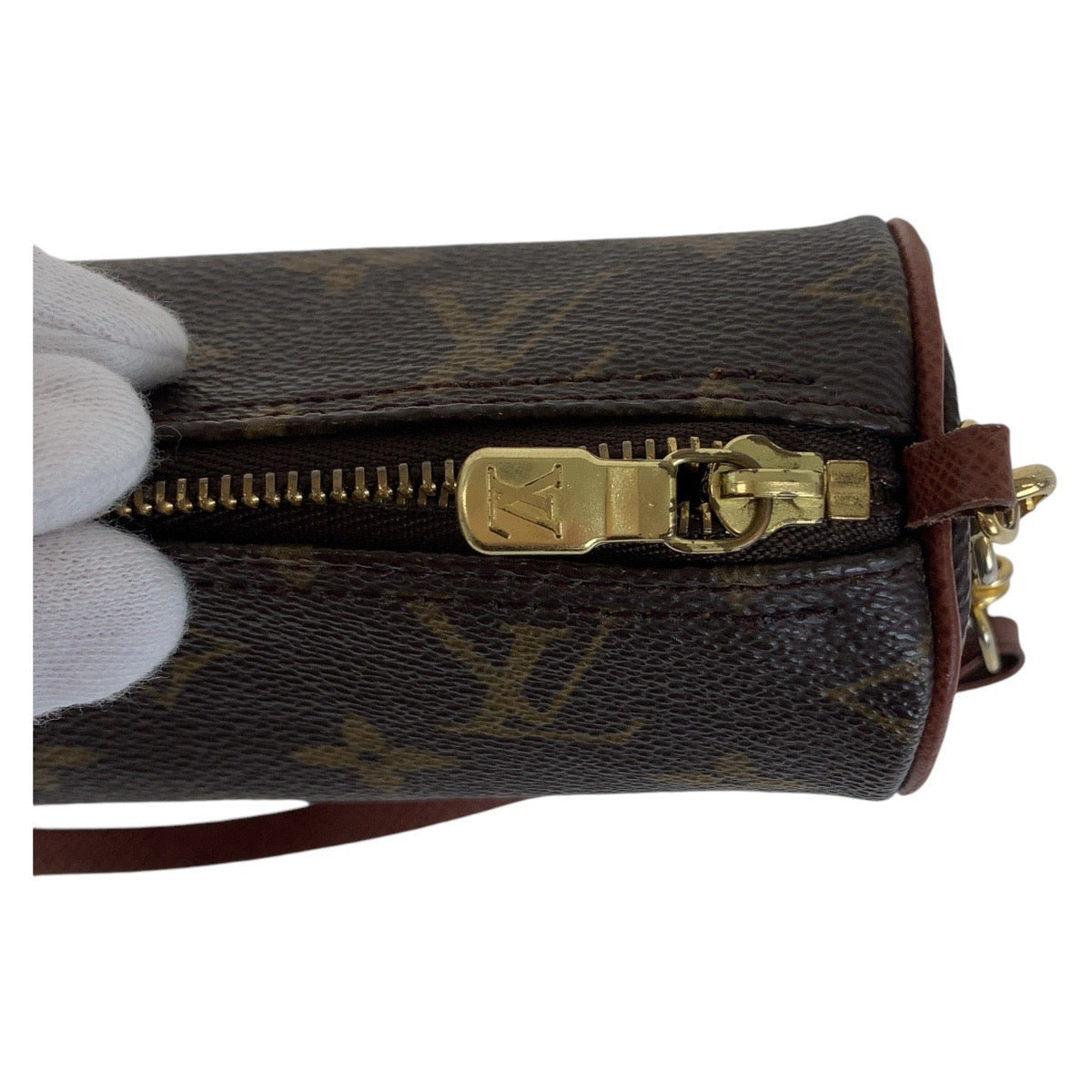 2067
LOUIS VUITTON ルイヴィトン モノグラム パピヨン ポーチのみ ブラウン ゴールド金具 PVC M51365 ハンドバッグ アクセサリーポーチ  レディース