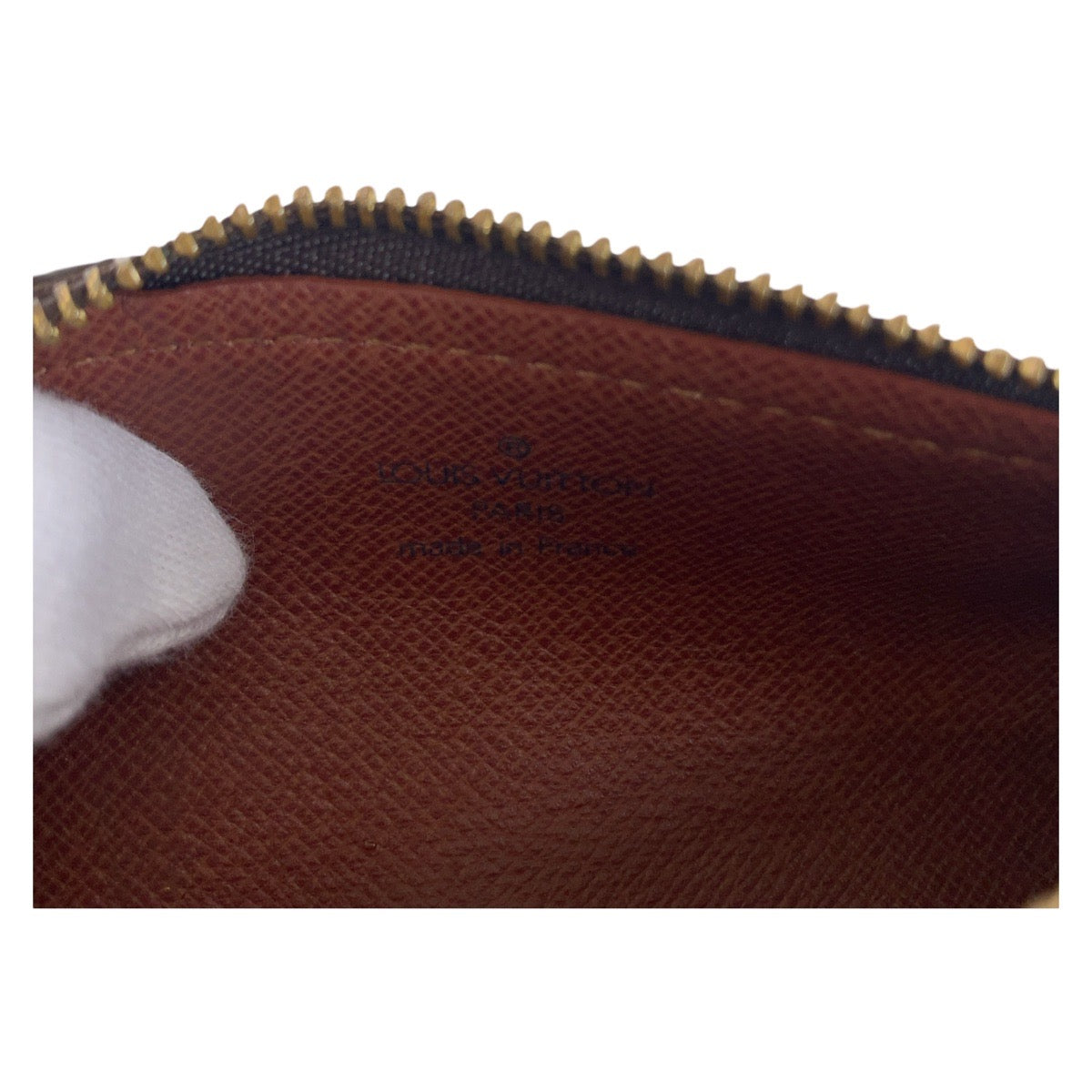 2067
LOUIS VUITTON ルイヴィトン モノグラム パピヨン ポーチのみ ブラウン ゴールド金具 PVC M51365 ハンドバッグ アクセサリーポーチ  レディース