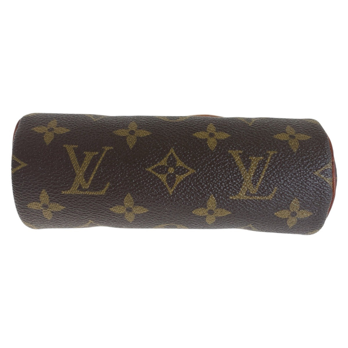 LOUIS VUITTON ルイヴィトン モノグラム パピヨン ポーチのみ ブラウン シルバー金具 PVC / レザー M51365 ハンドバッグ アクセサリーポーチ  レディース
