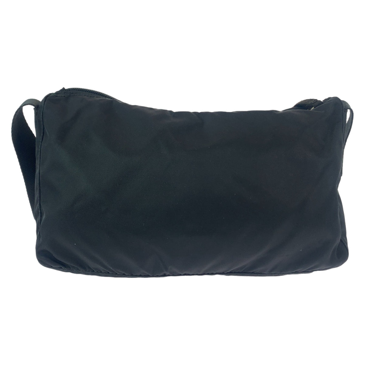 112061
PRADA プラダ テスート 三角ロゴプレート ブラック 黒 シルバー金具 ナイロン B10140 斜め掛け ショルダーバッグ ポシェット  レディース