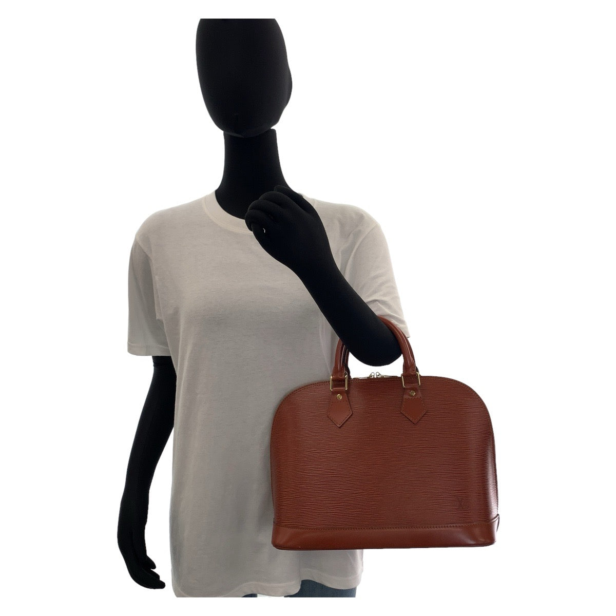 112060
LOUIS VUITTON ルイヴィトン エピ アルマ ケニアブラウン ブラウン ゴールド金具 M52143 ハンドバッグ  レディース