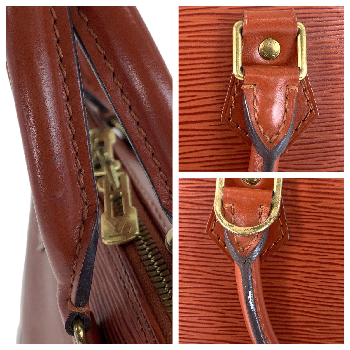 112060
LOUIS VUITTON ルイヴィトン エピ アルマ ケニアブラウン ブラウン ゴールド金具 M52143 ハンドバッグ  レディース