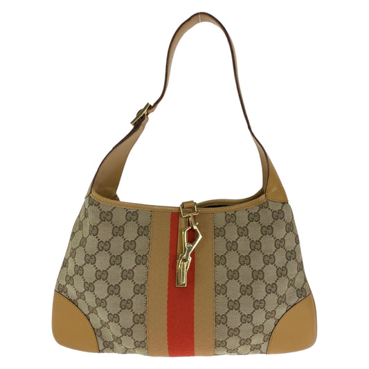 GUCCI グッチ ジャッキー ベージュ ブラウン GGキャンバス 001 4057 ワンショルダーバッグ 肩掛け  レディース
