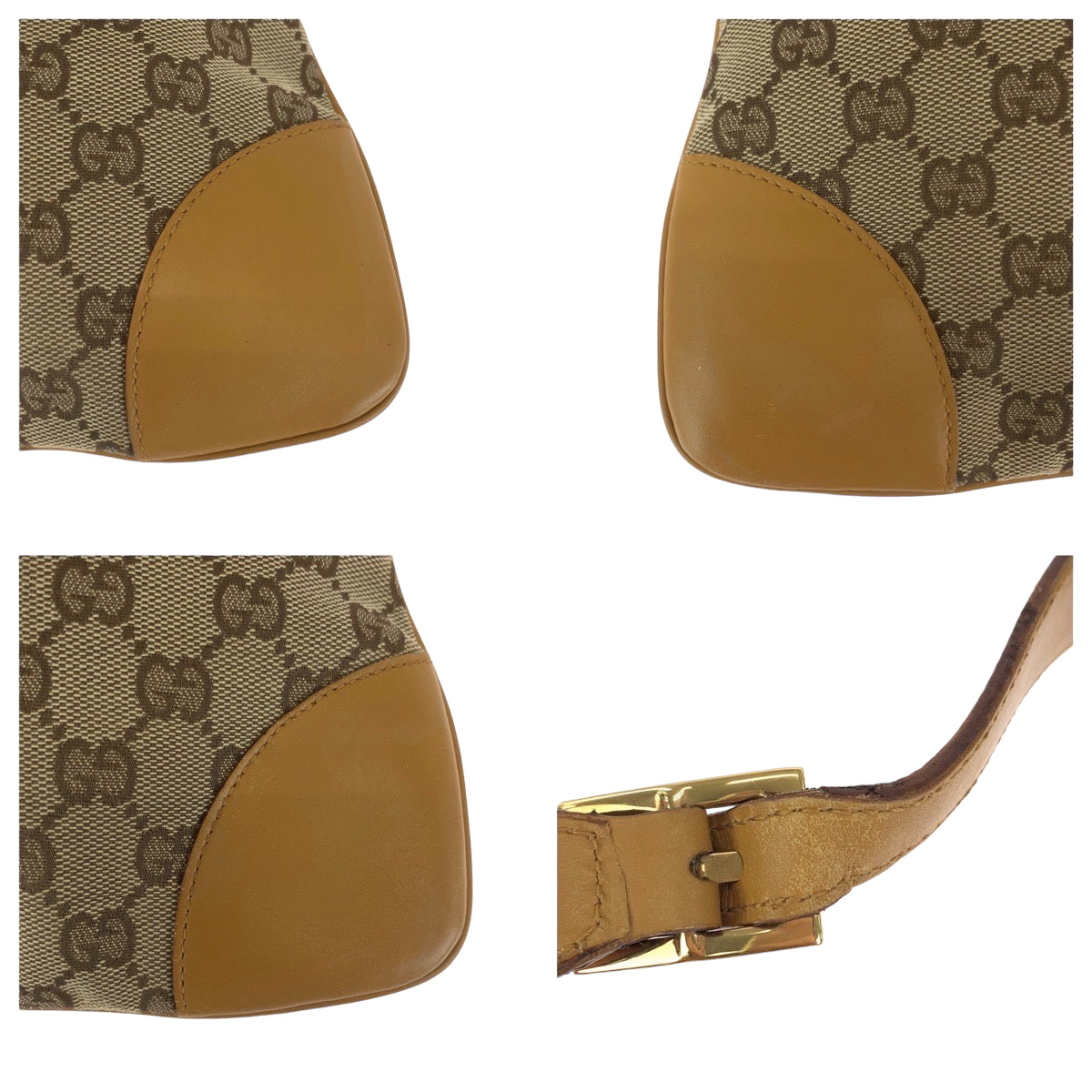 GUCCI グッチ ジャッキー ベージュ ブラウン GGキャンバス 001 4057 ワンショルダーバッグ 肩掛け  レディース