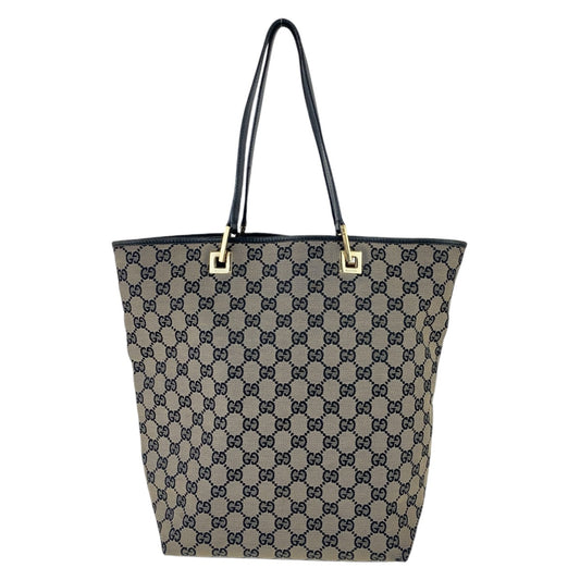 12054
GUCCI グッチ ネイビー ゴールド金具 GGキャンバス 002 1098 2123 トートバッグ ショルダーバッグ  レディース