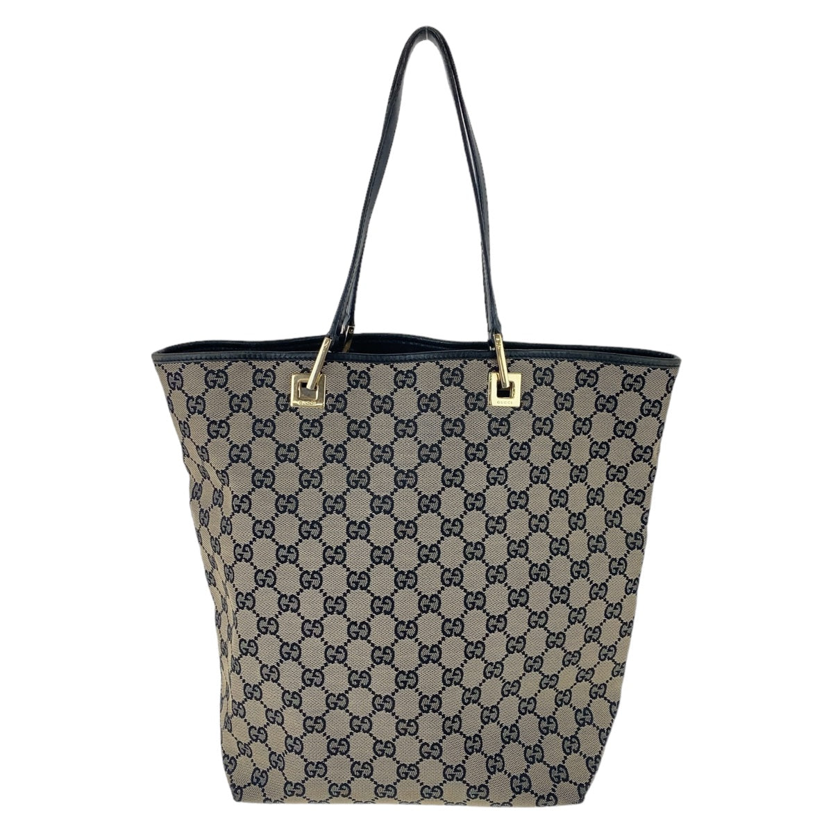 12054
GUCCI グッチ ネイビー ゴールド金具 GGキャンバス 002 1098 2123 トートバッグ ショルダーバッグ  レディース
