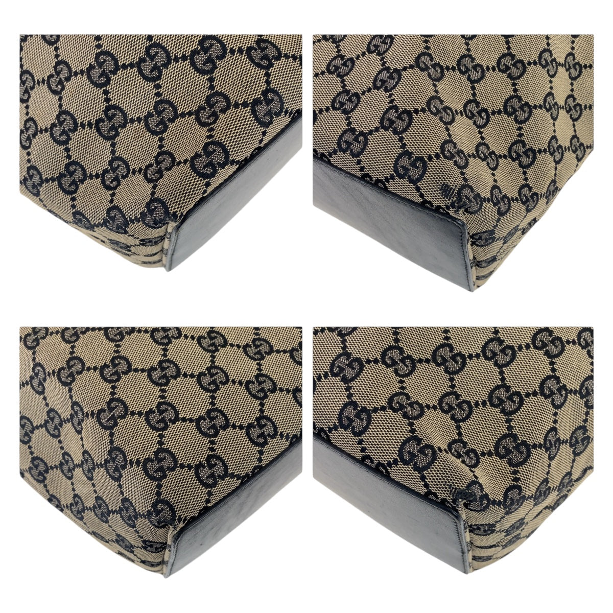 12054
GUCCI グッチ ネイビー ゴールド金具 GGキャンバス 002 1098 2123 トートバッグ ショルダーバッグ  レディース