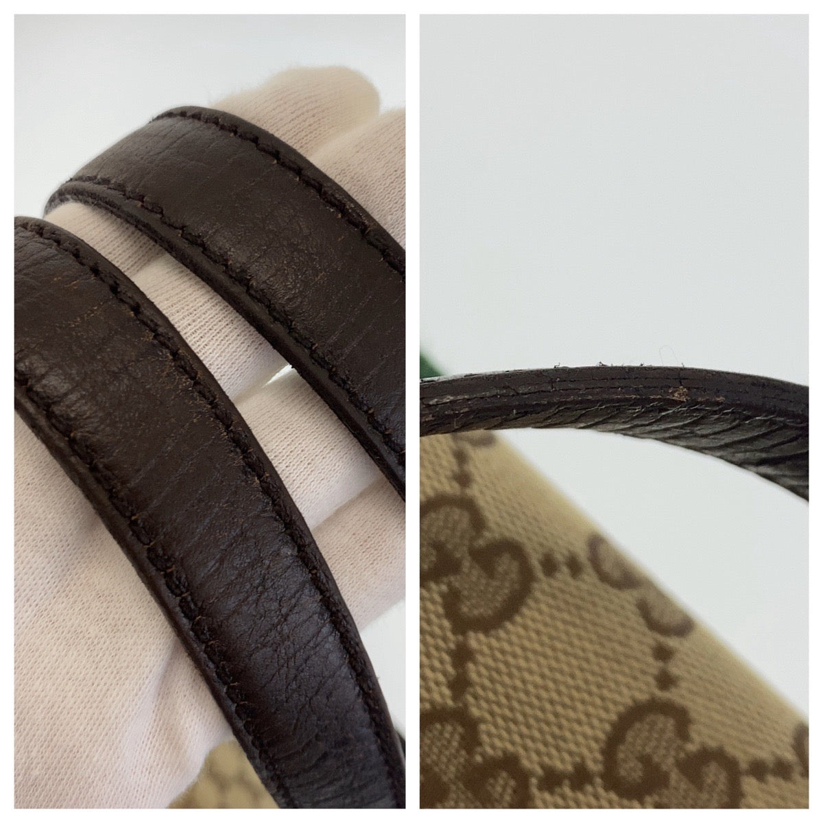 GUCCI グッチ シェリーライン ブラウン ベージュ ゴールド金具 GGキャンバス / レザー 137396 トートバッグ ショルダーバッグ  レディース