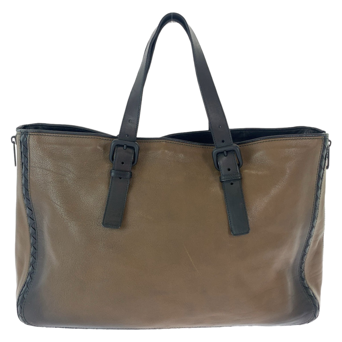 BOTTEGAVENETA ボッテガヴェネタ イントレチャート ブラウン ゴートスキン ハンドバッグ トートバッグ  メンズ