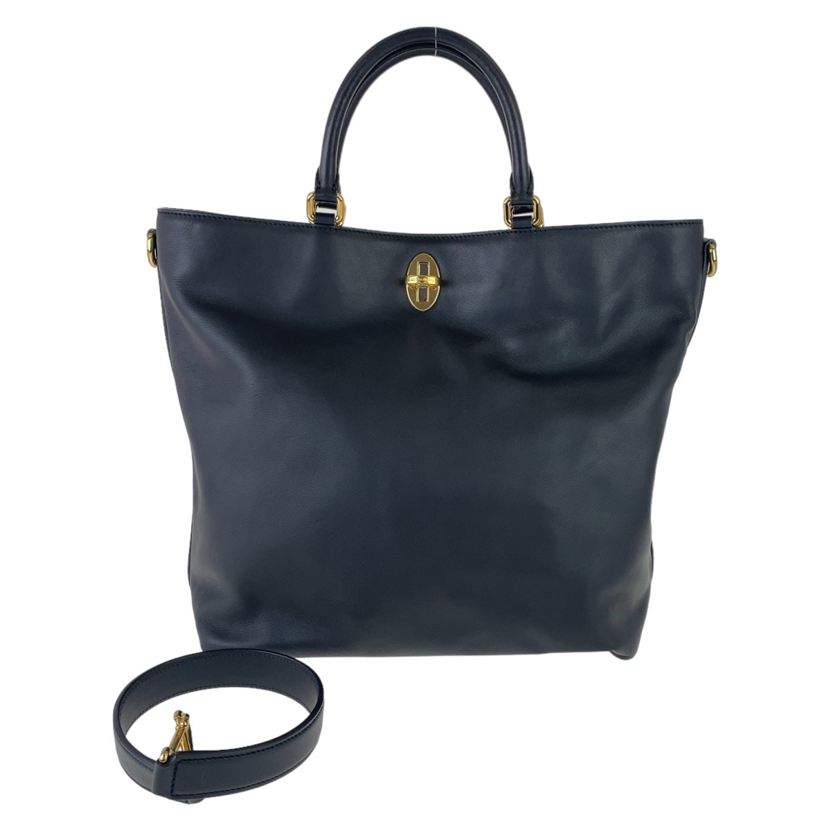 12042
DOLCE&GABBANA ドルチェアンドガッバーナ 中レオパード柄 ヒョウ柄 ブラック 黒 ゴールド金具 レザー トートバッグ ハンドバッグ  レディース