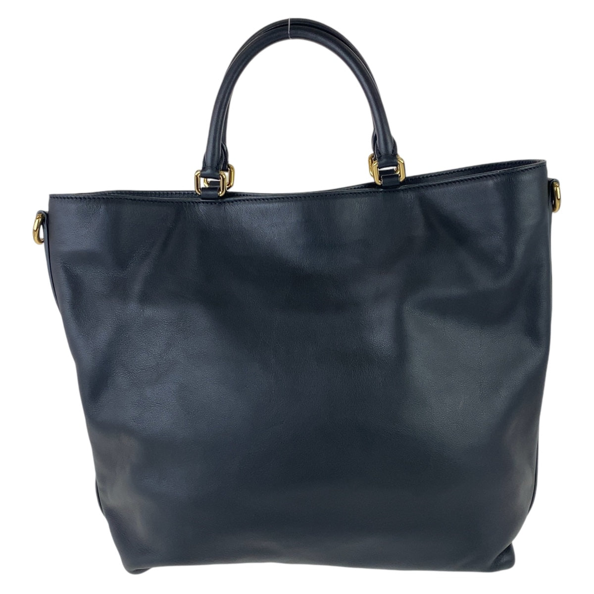 12042
DOLCE&GABBANA ドルチェアンドガッバーナ 中レオパード柄 ヒョウ柄 ブラック 黒 ゴールド金具 レザー トートバッグ ハンドバッグ  レディース