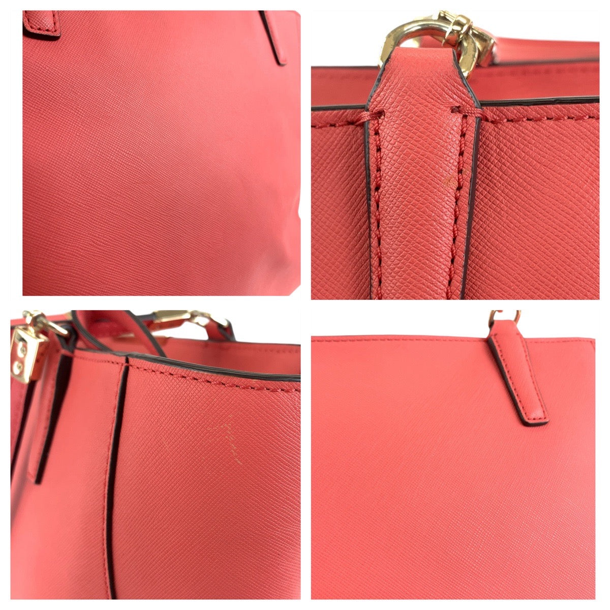 12002
COACH コーチ マディソン サフィアーノ ピンク ゴールド金具 PVC トートバッグ ショルダーバッグ  レディース
