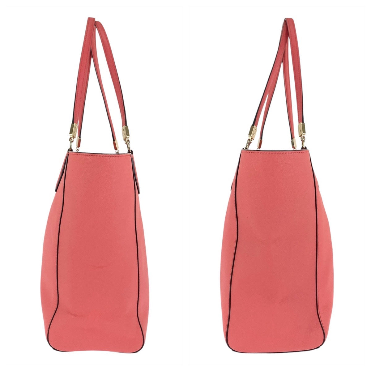 12002
COACH コーチ マディソン サフィアーノ ピンク ゴールド金具 PVC トートバッグ ショルダーバッグ  レディース