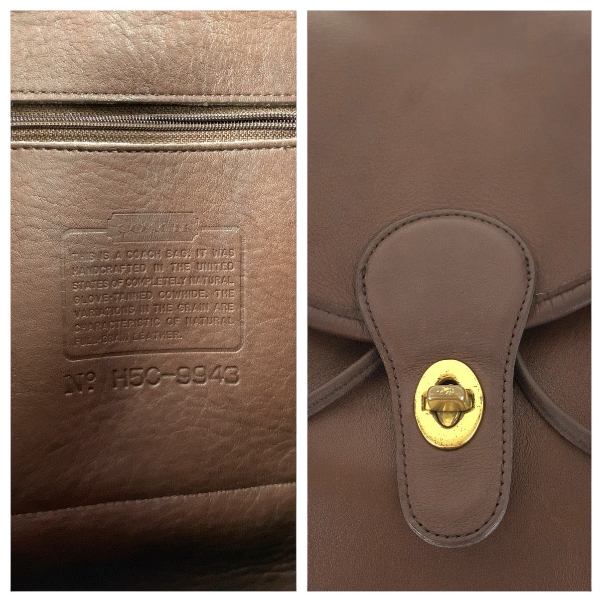 COACH コーチ ヴィンテージ オールドコーチ ブラウン ゴールド金具 レザー リュック・デイパック バックパック  レディース