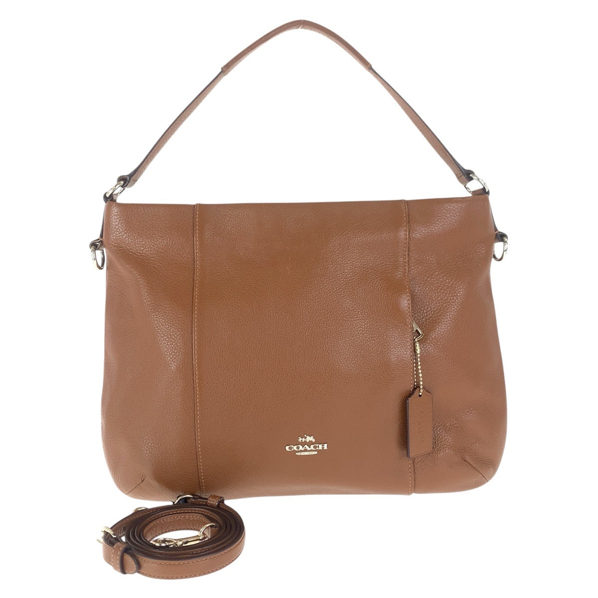 COACH コーチ ブラウン ゴールド金具 レザー ショルダーバッグ ハンドバッグ 2WAY  レディース ABP5