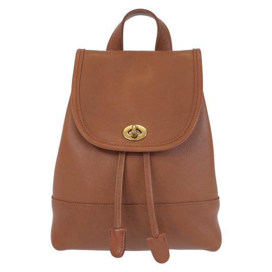 12935
COACH コーチ オールドコーチ ブラウン ゴールド金具 レザー リュック デイパック  レディース