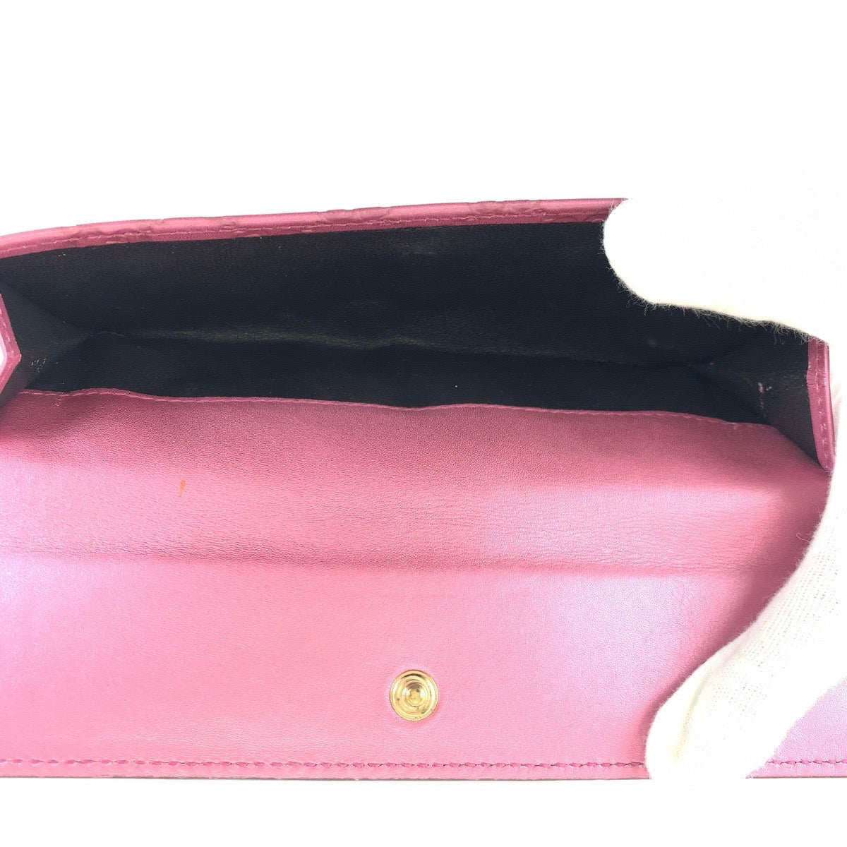 GUCCI グッチ シマGG ハート ピンク ゴールド金具 レザー 203550 2184 長財布 ロングウォレット  レディース