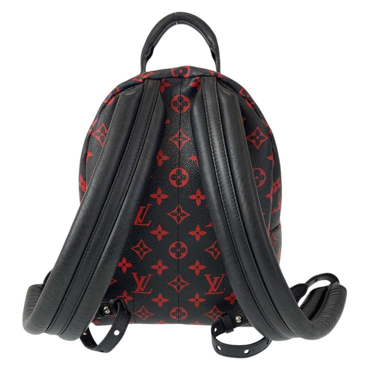 2039
LOUIS VUITTON ルイヴィトン モノグラム アンフラルージュ パームスプリングスPM ブラック 黒 レッド シルバー金具 PVC M41458 バックパック リュック  レディース