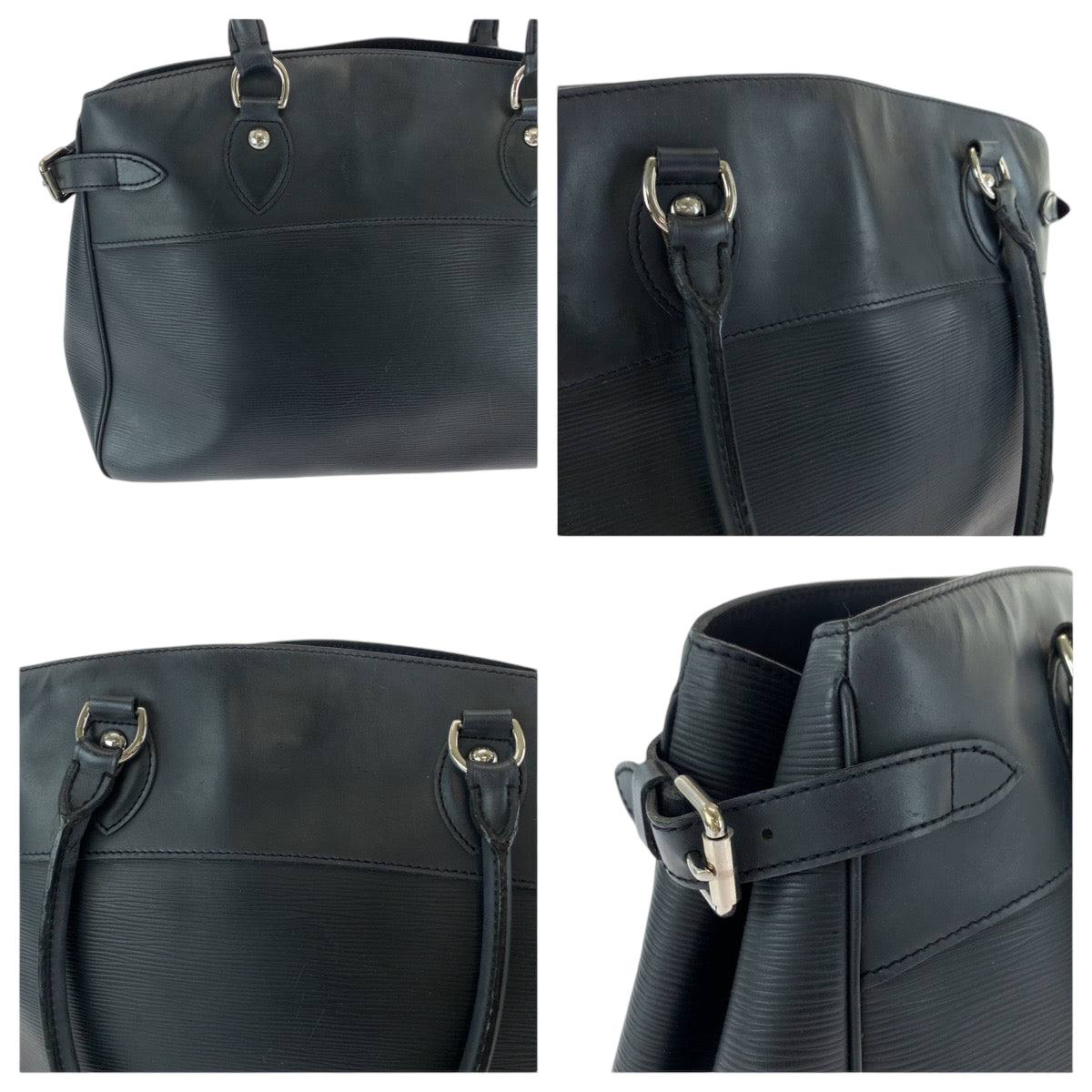 LOUIS VUITTON ルイヴィトン エピ パッシィGM ブラック 黒 シルバー金具 エピレザー M59252 トートバッグ ハンドバッグ  メンズ