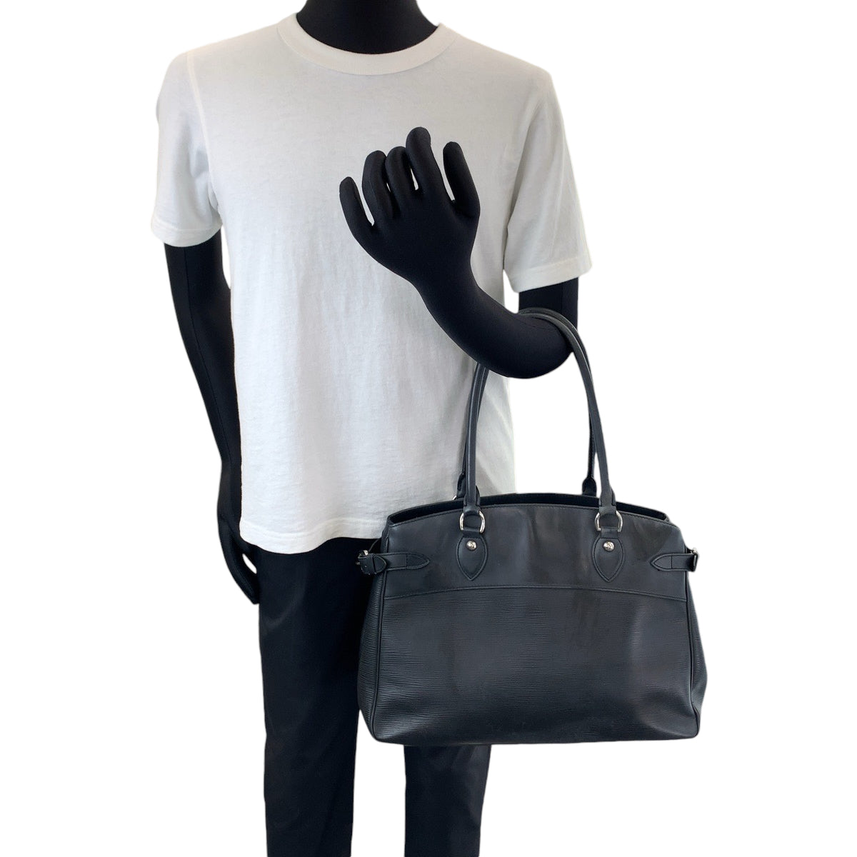LOUIS VUITTON ルイヴィトン エピ パッシィGM ブラック 黒 シルバー金具 エピレザー M59252 トートバッグ ハンドバッグ  メンズ