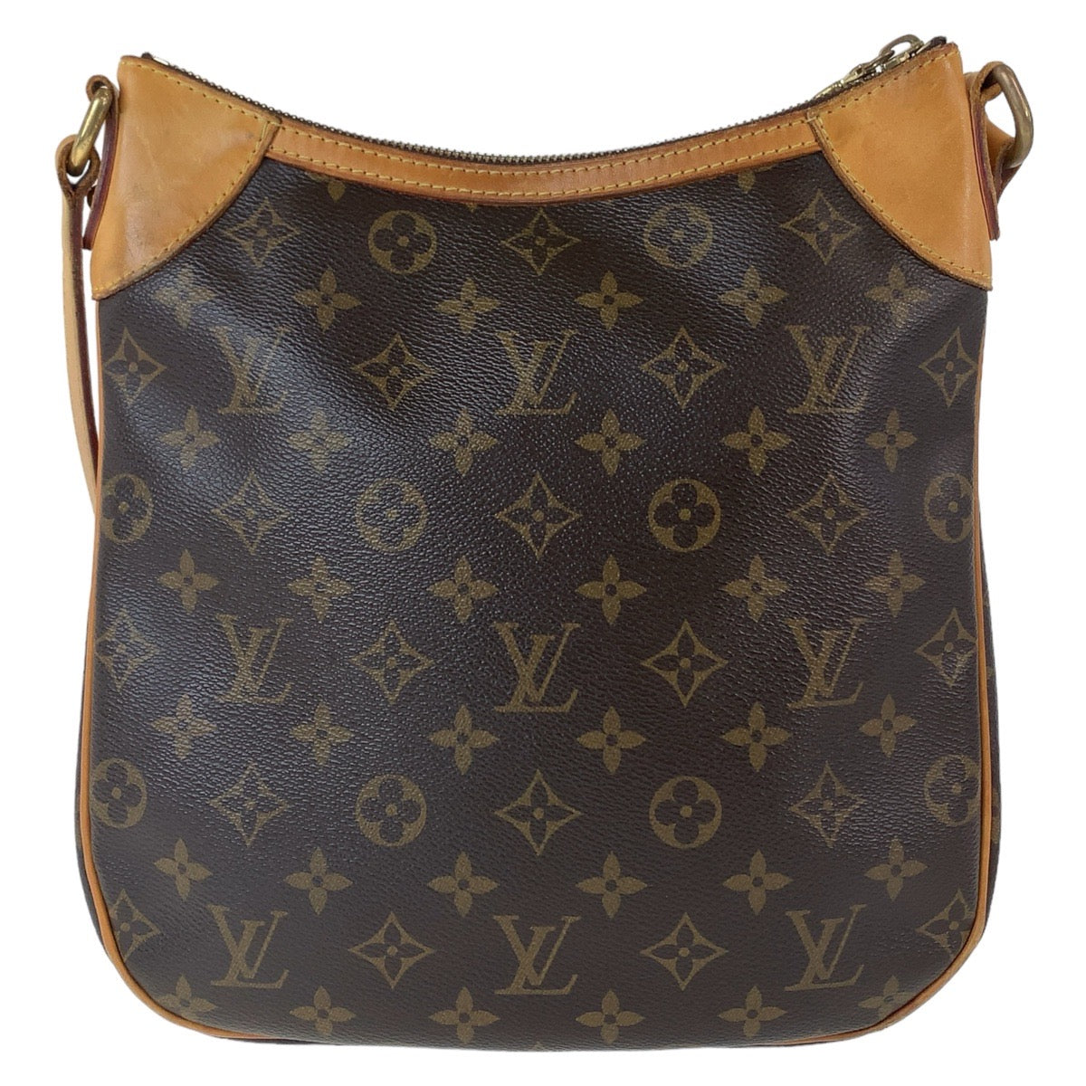 12035
LOUIS VUITTON ルイヴィトン モノグラム オデオンPM ブラウン ゴールド金具 PVC / レザー M56390 斜め掛け ショルダーバッグ ポシェット  レディース