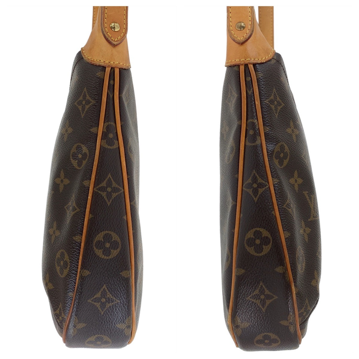 12035
LOUIS VUITTON ルイヴィトン モノグラム オデオンPM ブラウン ゴールド金具 PVC / レザー M56390 斜め掛け ショルダーバッグ ポシェット  レディース