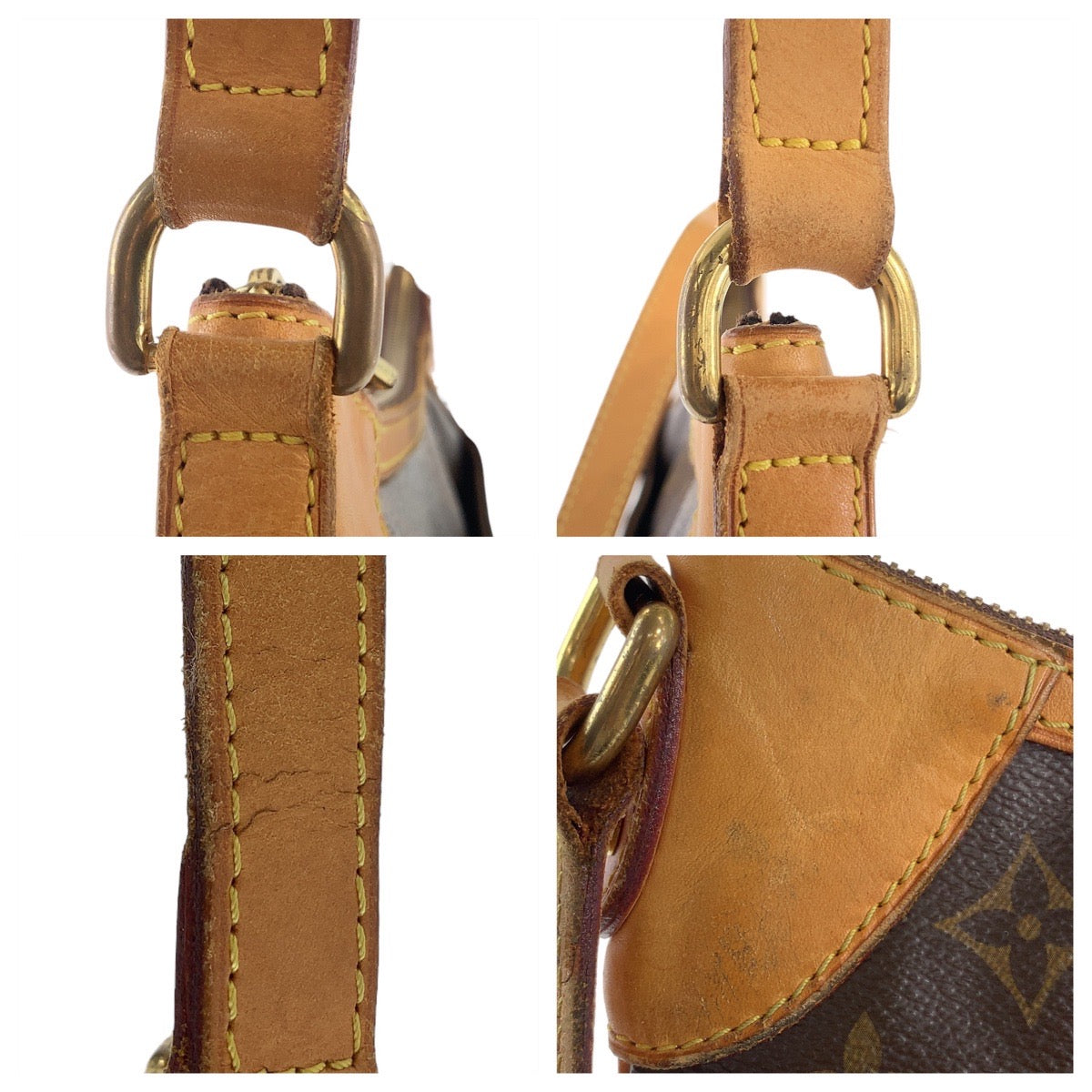 12035
LOUIS VUITTON ルイヴィトン モノグラム オデオンPM ブラウン ゴールド金具 PVC / レザー M56390 斜め掛け ショルダーバッグ ポシェット  レディース