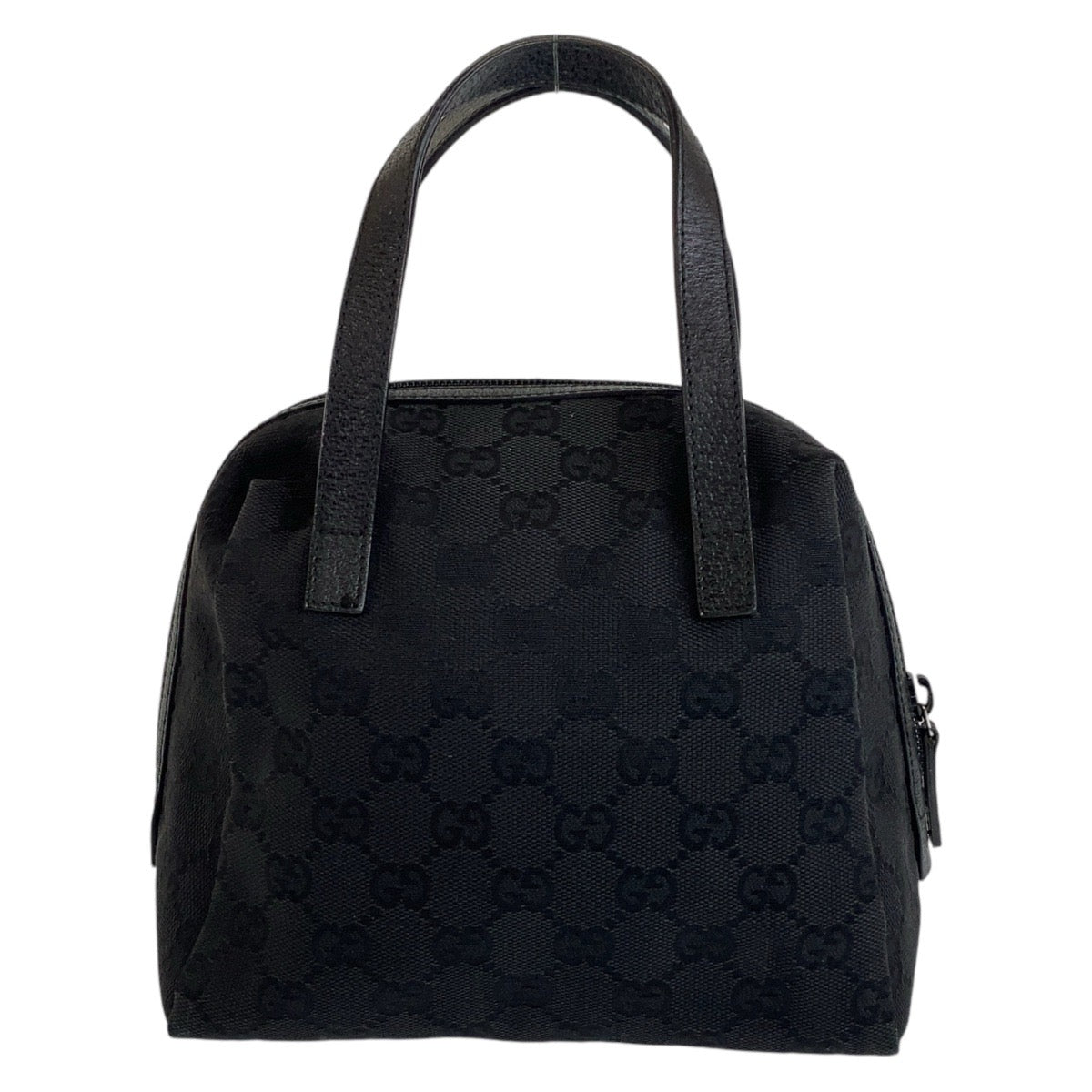 2034
GUCCI グッチ ブラック 黒 GGキャンバス / レザー 124542 ハンドバッグ アクセサリーポーチ バニティバッグ  レディース