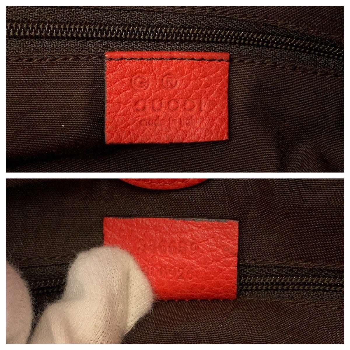 12033
GUCCI グッチ ホーボー フリンジ レッド ゴールド金具 レザー 336659 ショルダーバッグ  レディース