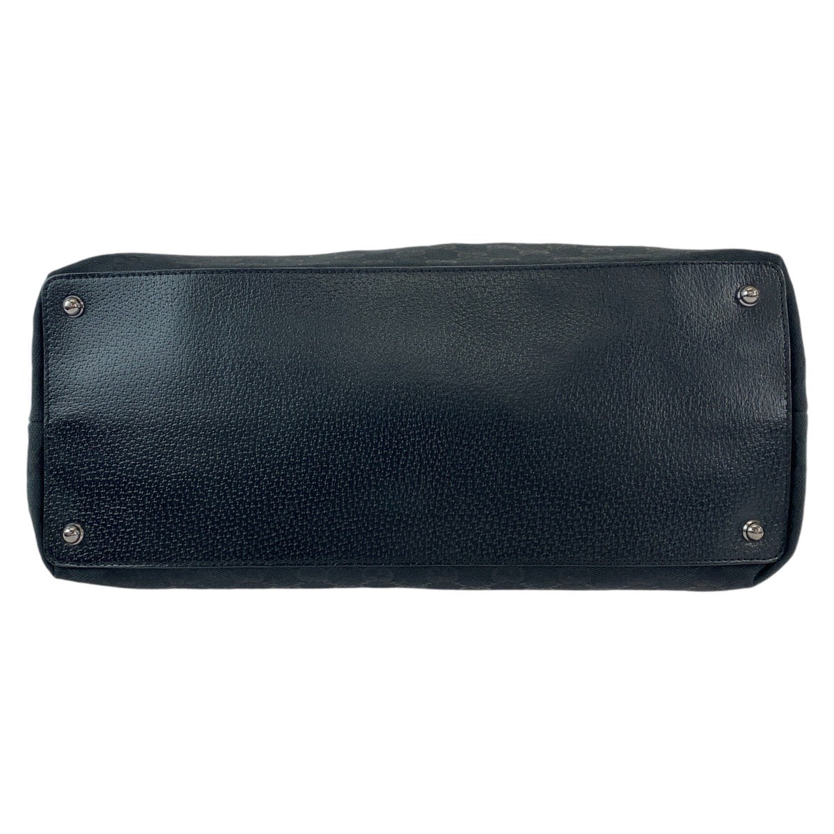 12026
GUCCI グッチ ブラック 黒 シルバー金具 GGキャンバス / レザー 120838 トートバッグ ショルダーバッグ  レディース