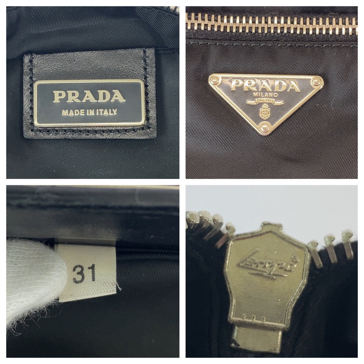12025
PRADA プラダ テスート 三角ロゴプレート 男女兼用 ブラック 黒 シルバー金具 ナイロン B10140 斜め掛け ショルダーバッグ サコッシュ  メンズ