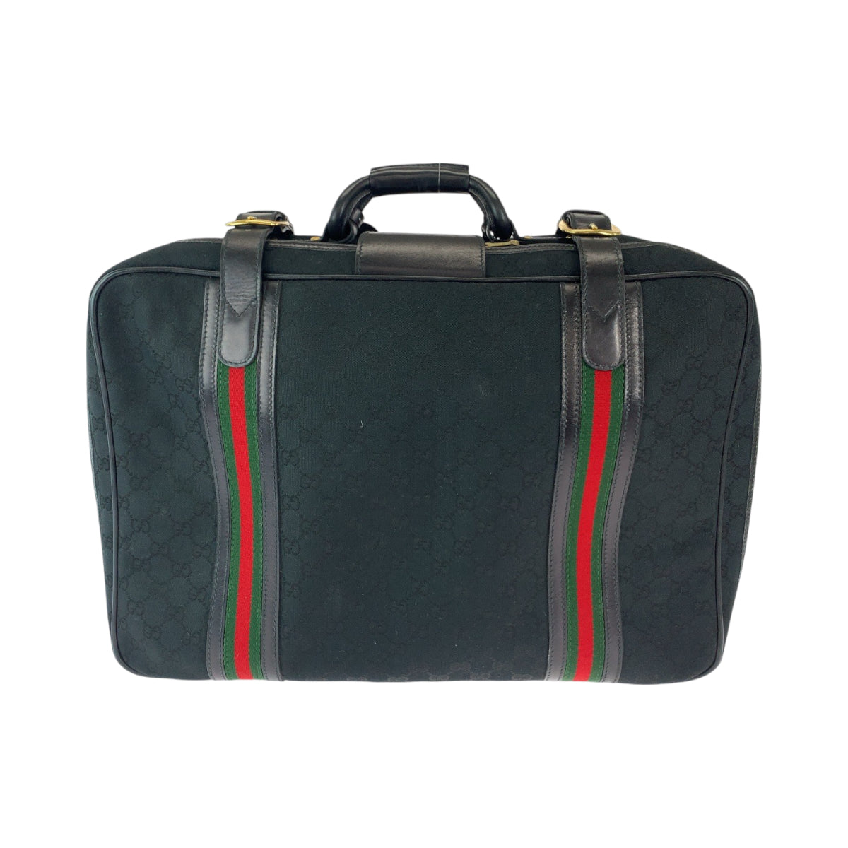 12018
GUCCI グッチ ヴィンテージ オールドグッチ シェリーライン ブラック 黒 ゴールド金具 GGキャンバス 24 010 524 50 ボストンバッグ トランク  メンズ