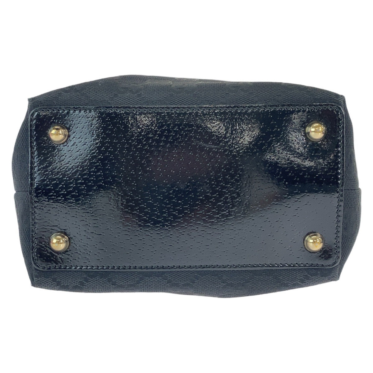 12015
GUCCI グッチ ブラック 黒 ゴールド金具 GGキャンバス 120840 トートバッグ ショルダーバッグ  レディース