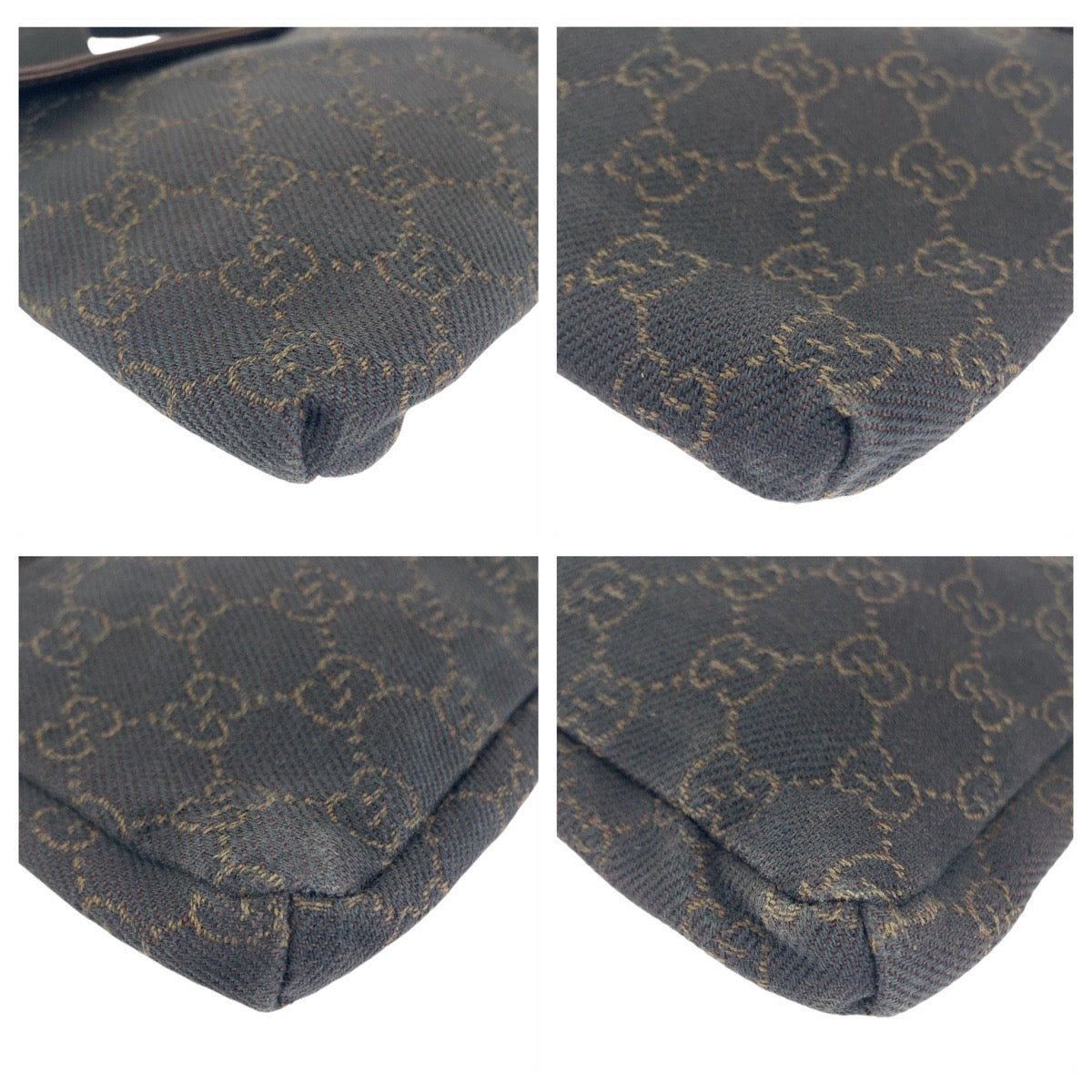 GUCCI グッチ GG柄 ブラウン シルバー金具 GGキャンバス / レザー 28566 ボディバッグ ウエストバッグ バムバッグ  メンズ