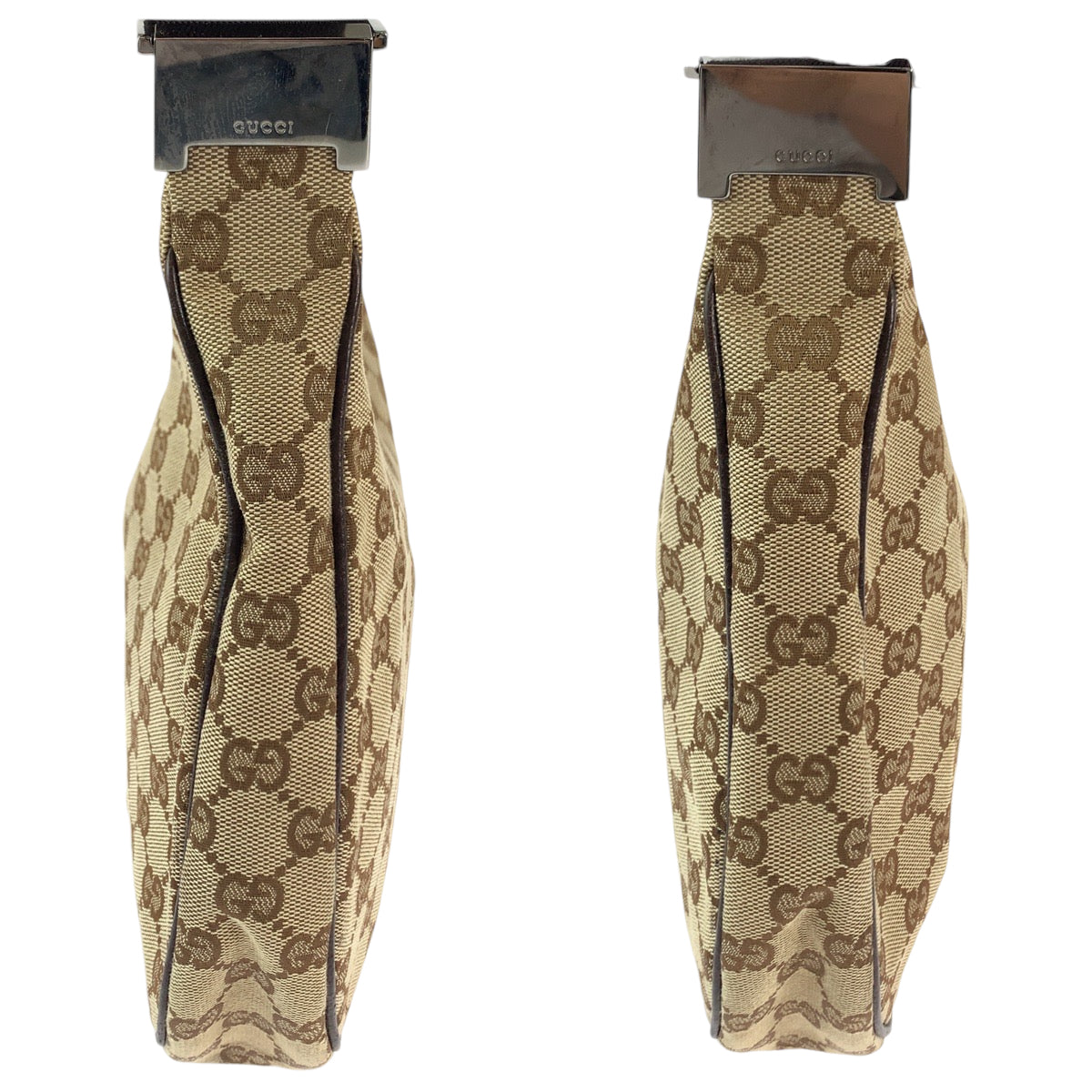 GUCCI グッチ ブラウン シルバー金具 GGキャンバス 122790 斜め掛け ショルダーバッグ  レディース