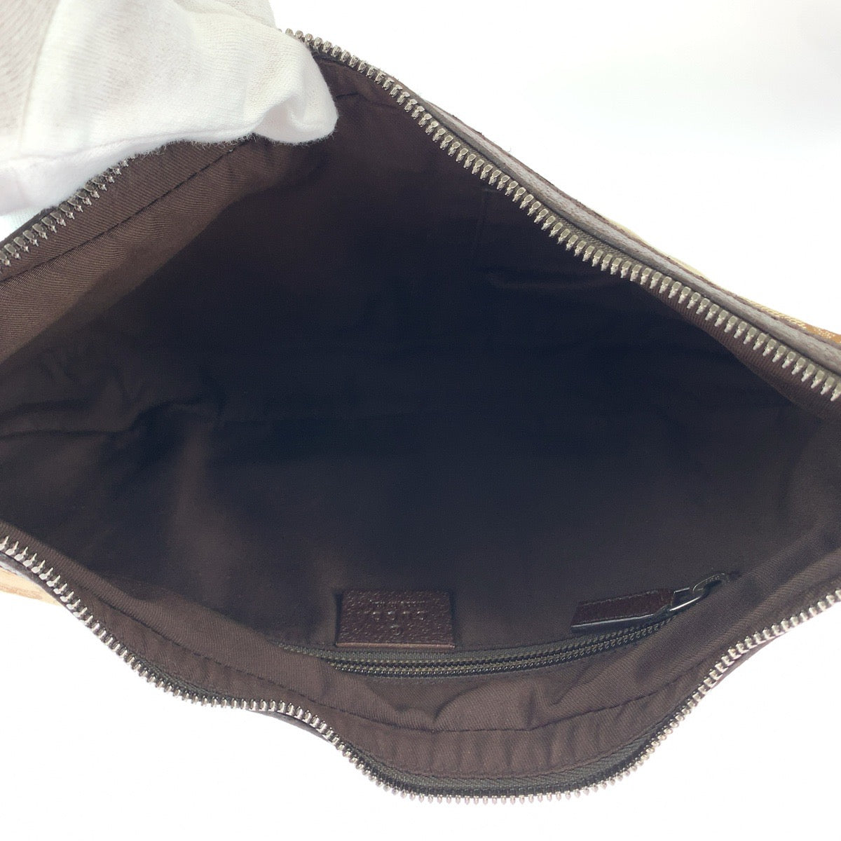 GUCCI グッチ ブラウン シルバー金具 GGキャンバス 122790 斜め掛け ショルダーバッグ  レディース