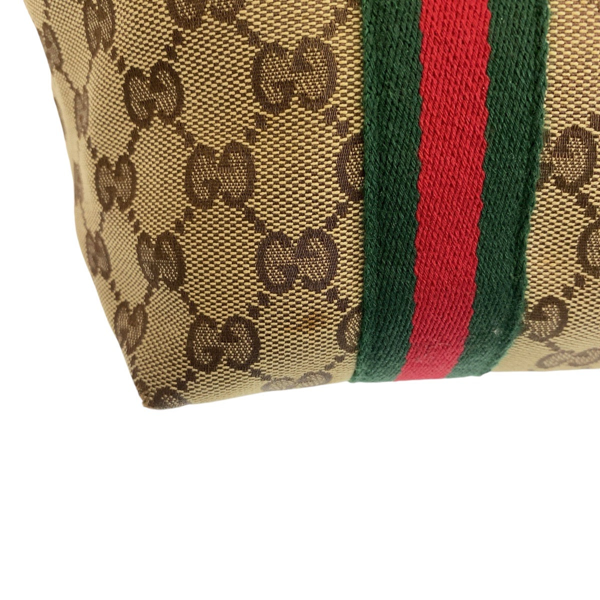 GUCCI グッチ シェリーライン ブラウン ベージュ ゴールド金具 GGキャンバス / レザー 137396 トートバッグ ショルダーバッグ  レディース