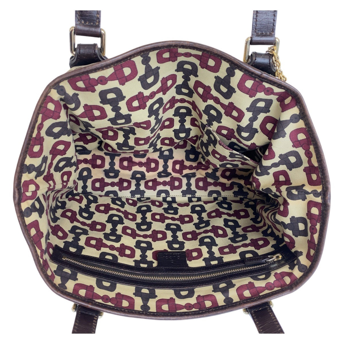 GUCCI グッチ シェリーライン ブラウン ベージュ ゴールド金具 GGキャンバス / レザー 137396 トートバッグ ショルダーバッグ  レディース