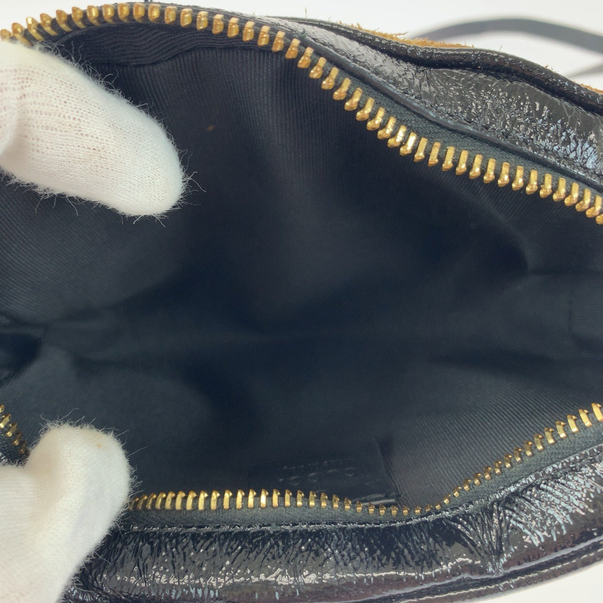 12006
GUCCI グッチ オフィディア ブラウン レッド グリーン ゴールド金具 スウェード / レザー 573321 ショルダーバッグ ポシェット  レディース