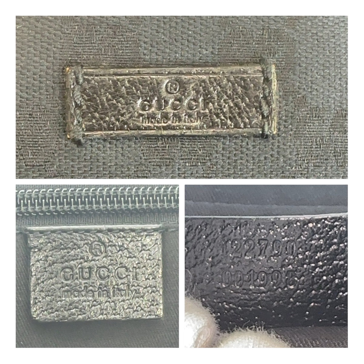 17975
GUCCI グッチ ブラック 黒 シルバー金具 GGキャンバス 122790 斜め掛け ショルダーバッグ  レディース ABP40