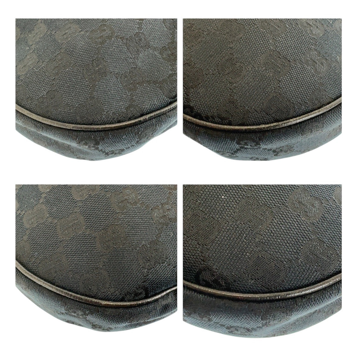 17975
GUCCI グッチ ブラック 黒 シルバー金具 GGキャンバス 122790 斜め掛け ショルダーバッグ  レディース ABP40