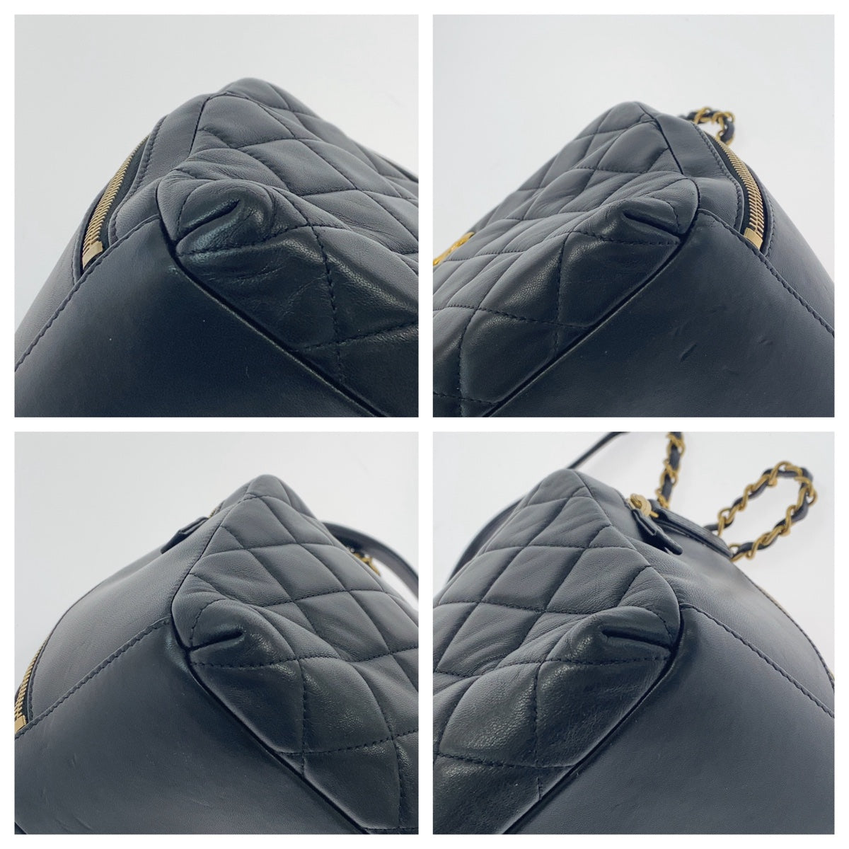 CHANEL シャネル マトラッセ ココマーク ブラック 黒 ゴールド金具 ラムスキン ハンドバッグ ショルダーバッグ 2way  レディース